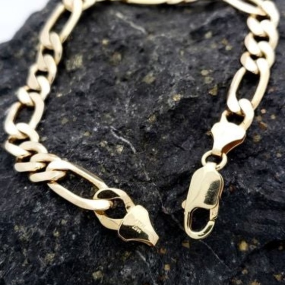 14 K Gold Plated Chain Bracelet - Picture 1 of 3